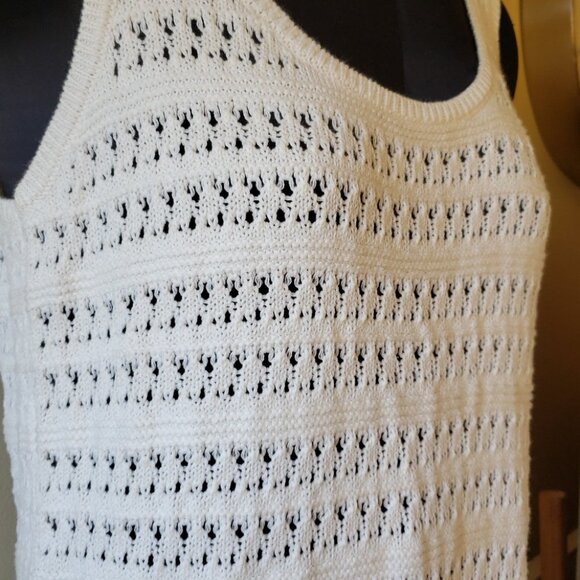 NWT Fitted Sleeveless Crochet Swim Cover-Up Midi Dress - Picture 8 of 9